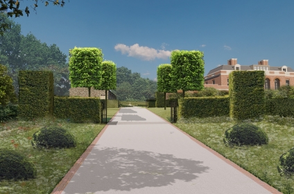 Grand Red Brick Country Manor